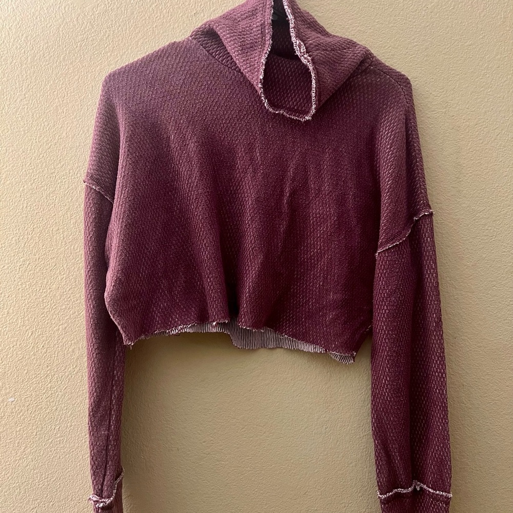 Free People Crop Turtleneck